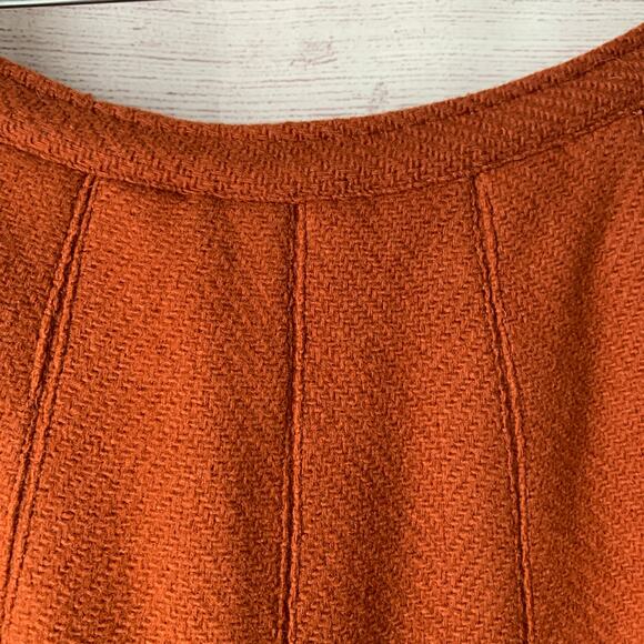 Vintage Kelita Brown A-Line Pleated Skirt Side Zipper Closure - Picture 16 of 16